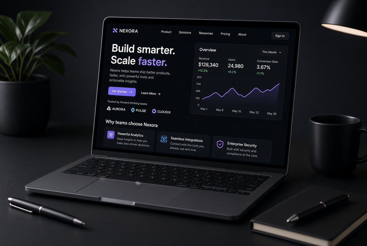 SaaS product website by OptiFlow